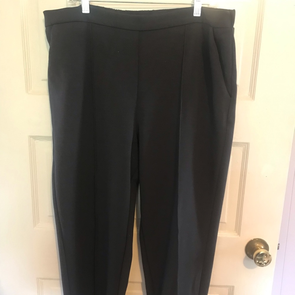 Banana Republic pleated knit pants.